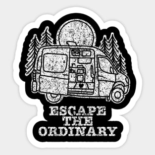 Escape the ordinary sprinter van conversion Sticker